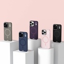 Apple iPhone 14 Pro Max Uyumlu Kılıf Magsafe Şarj Özellikli Kamera Standlı Silikon Youngkit Bitty Cream Kapak - 5