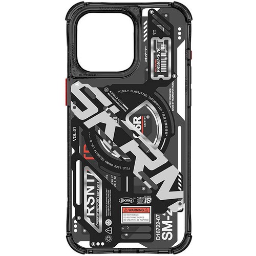 Apple iPhone 15 Pro Uyumlu Kılıf Magsafe Şarj Özellikli Katmanlı Makine Temalı SkinArma Ekho Kapak