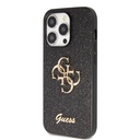 Apple iPhone 14 Pro Max Uyumlu Kılıf Guess Orjinal Lisanslı 4G Büyük Metal Logolu Glitter Kapak - 1