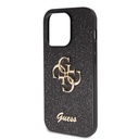 Apple iPhone 14 Pro Max Uyumlu Kılıf Guess Orjinal Lisanslı 4G Büyük Metal Logolu Glitter Kapak - 5
