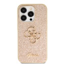 Apple iPhone 14 Pro Max Uyumlu Kılıf Guess Orjinal Lisanslı 4G Büyük Metal Logolu Glitter Kapak - 14