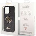 Apple iPhone 14 Pro Max Uyumlu Kılıf Guess Orjinal Lisanslı 4G Büyük Metal Logolu Glitter Kapak