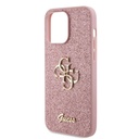 Apple iPhone 14 Pro Max Uyumlu Kılıf Guess Orjinal Lisanslı 4G Büyük Metal Logolu Glitter Kapak