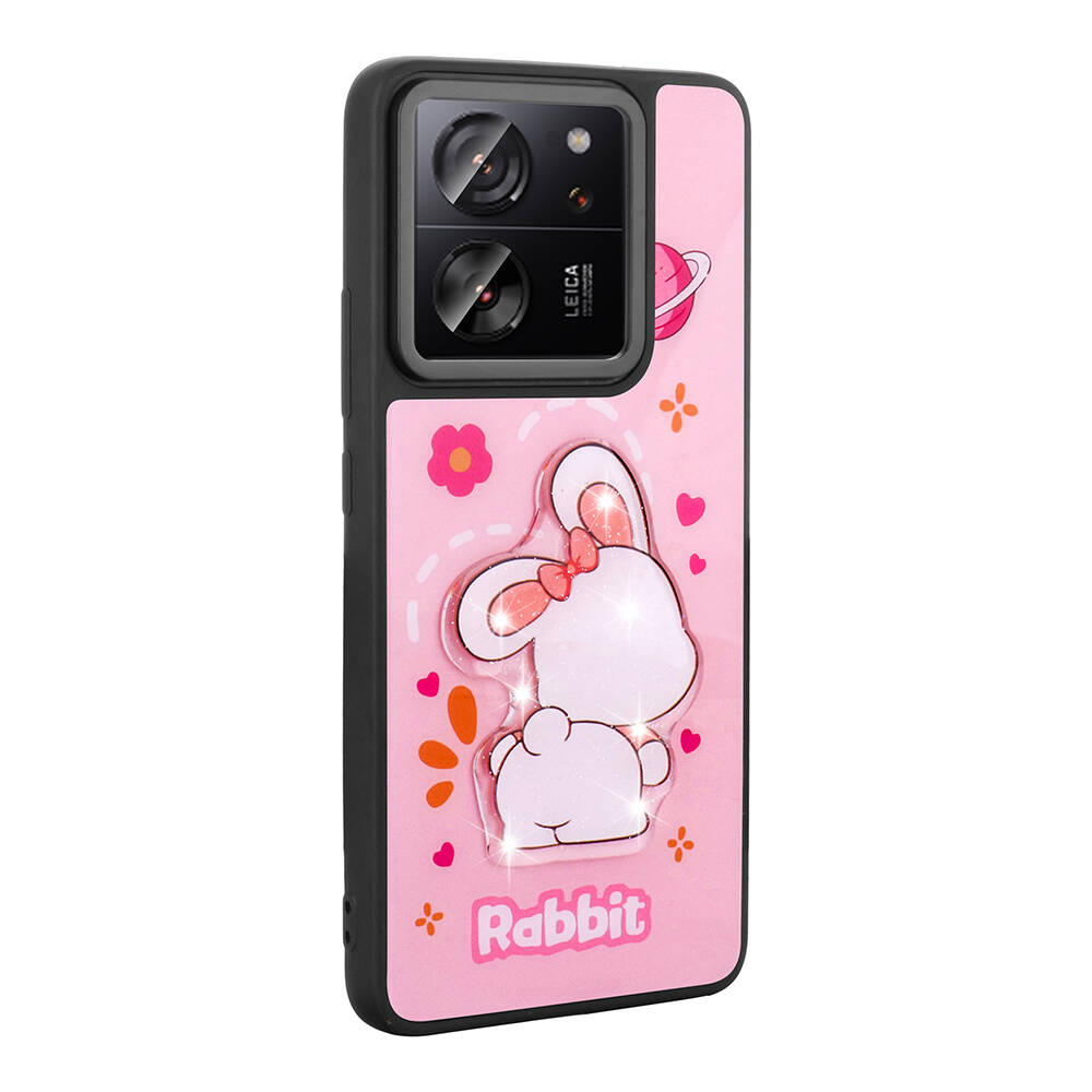 Xiaomi Mi 13T Pro Uyumlu Kılıf Parlayan Kabartmalı İkonik Figürlü Zore Amas Silikon Kapak - 1