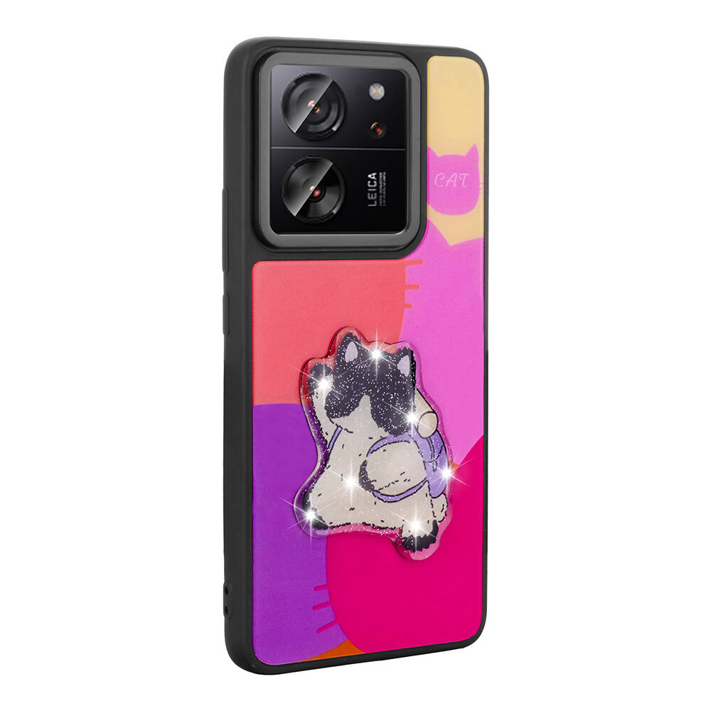 Xiaomi Mi 13T Pro Uyumlu Kılıf Parlayan Kabartmalı İkonik Figürlü Zore Amas Silikon Kapak - 2