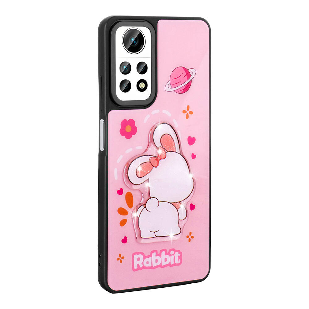 Xiaomi Redmi Note 12 Pro 4G Uyumlu Kılıf Parlayan Kabartmalı İkonik Figürlü Zore Amas Silikon Kapak - 5