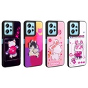 Xiaomi Redmi Note 12 4G Uyumlu Kılıf Parlayan Kabartmalı İkonik Figürlü Zore Amas Silikon Kapak - 3