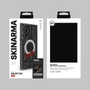 Samsung Galaxy S24 Ultra Uyumlu Kılıf SkinArma Magsafe Şarj Özellikli Yazı Desenli Airbag Tasarımlı Orion Kapak