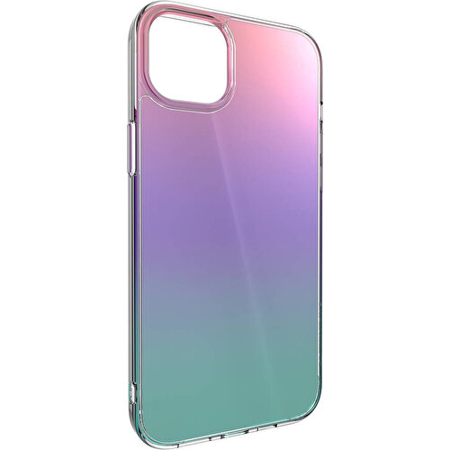 Apple iPhone 14 Plus Uyumlu Kılıf Renk Geçişli Kenarları Şeffaf Tasarımlı Lisanslı Switcheasy Crush Plus Kapak