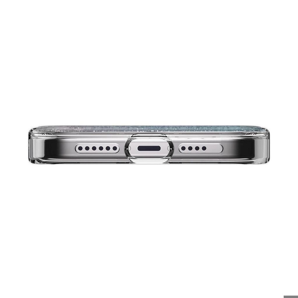 Apple iPhone 15 Pro Max Uyumlu Kılıf Magsafe Şarj Özellikli Parlayan Simli Şeffaf Lisanslı Switcheasy Starfield-M Kapak