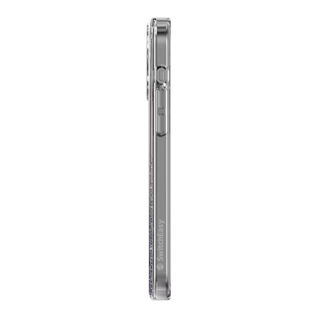 Apple iPhone 15 Pro Max Uyumlu Kılıf Magsafe Şarj Özellikli Parlayan Simli Şeffaf Lisanslı Switcheasy Starfield-M Kapak
