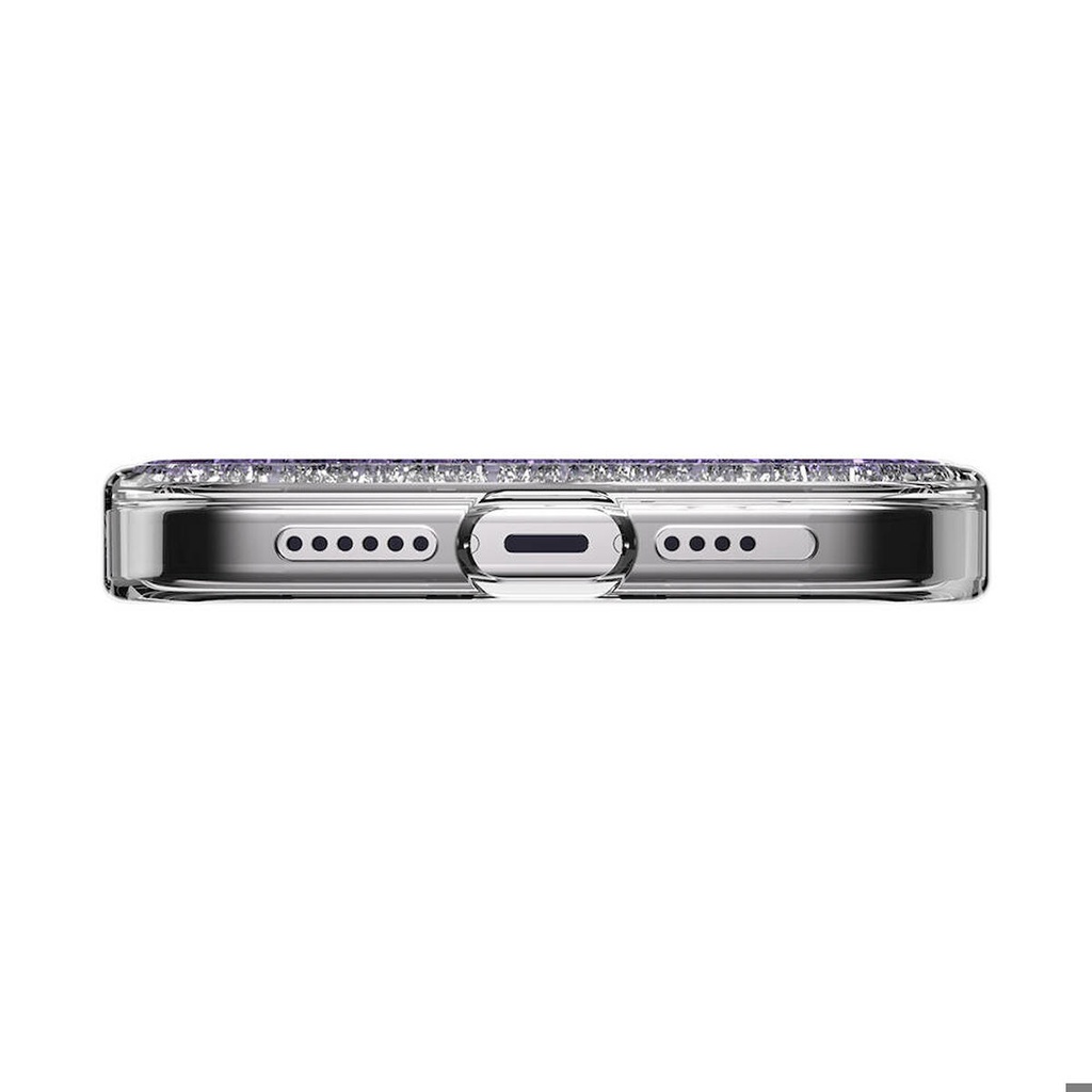 Apple iPhone 15 Pro Max Uyumlu Kılıf Magsafe Şarj Özellikli Parlayan Simli Şeffaf Lisanslı Switcheasy Starfield-M Kapak