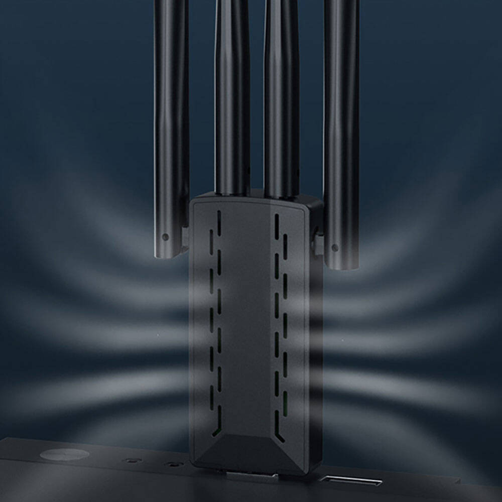 Go Des GD-BT318 Çift Bantlı 1200m 300Mbps 4 Antenli Kablosuz İnternet Sağlayıcı USB WiFi Adaptör - 9