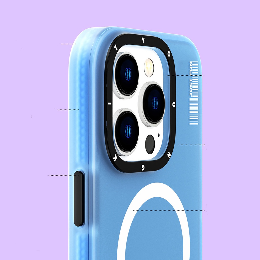 Apple iPhone 14 Pro Max Uyumlu Kılıf Magsafe Şarj Özellikli Youngkit Colored Sand Serisi Kapak - 1