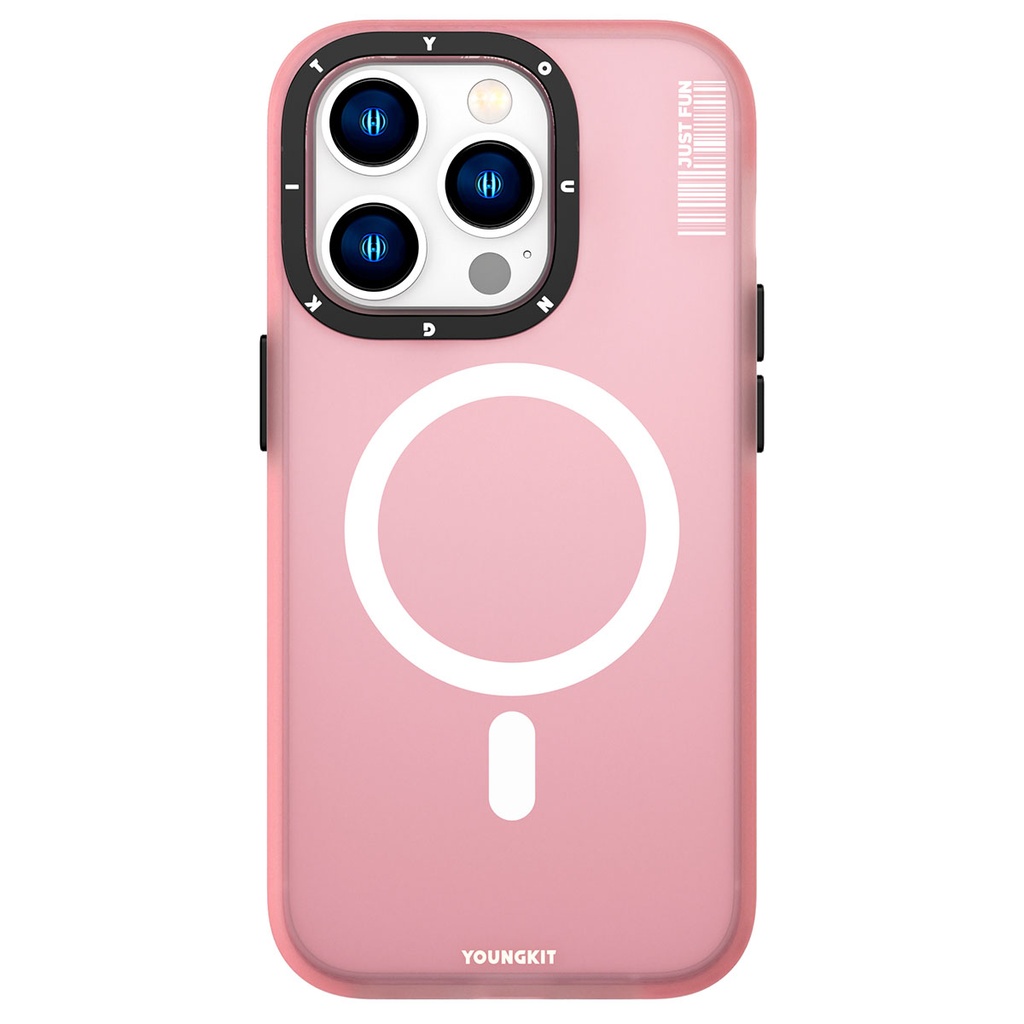Apple iPhone 14 Pro Max Uyumlu Kılıf Magsafe Şarj Özellikli Youngkit Colored Sand Serisi Kapak - 11