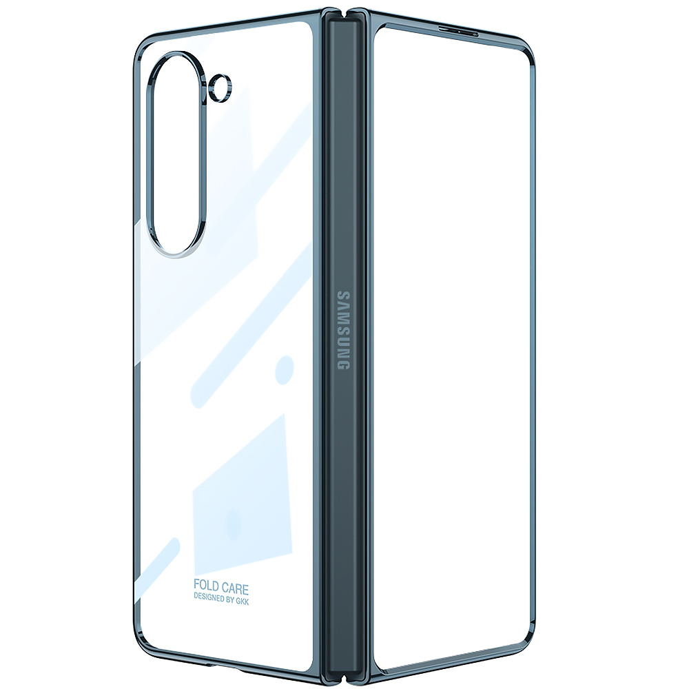 Samsung Galaxy Z Fold 5 Uyumlu Kılıf Zore Full Camlı Kıpta Kapak - 1