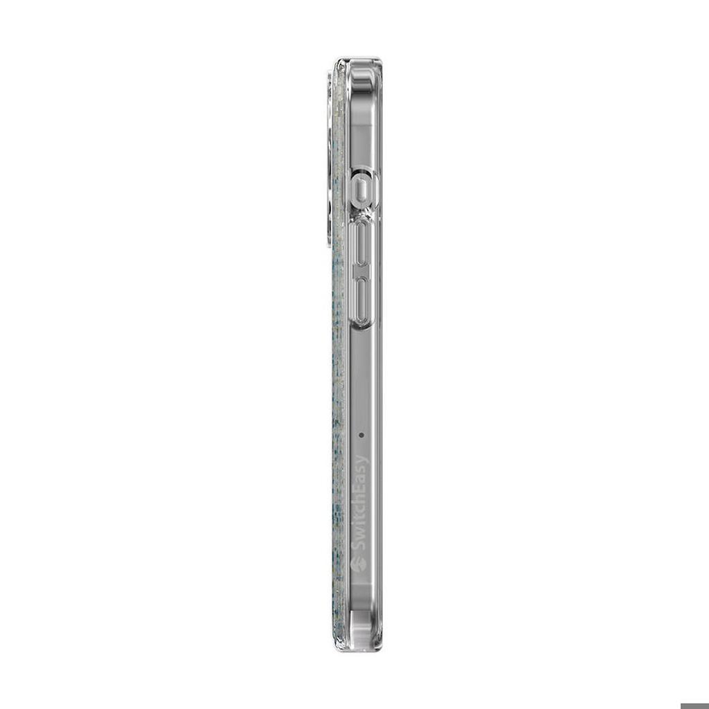 Apple iPhone 15 Pro Uyumlu Kılıf Magsafe Şarj Özellikli Parlayan Simli Şeffaf Lisanslı Switcheasy Starfield-M Kapak