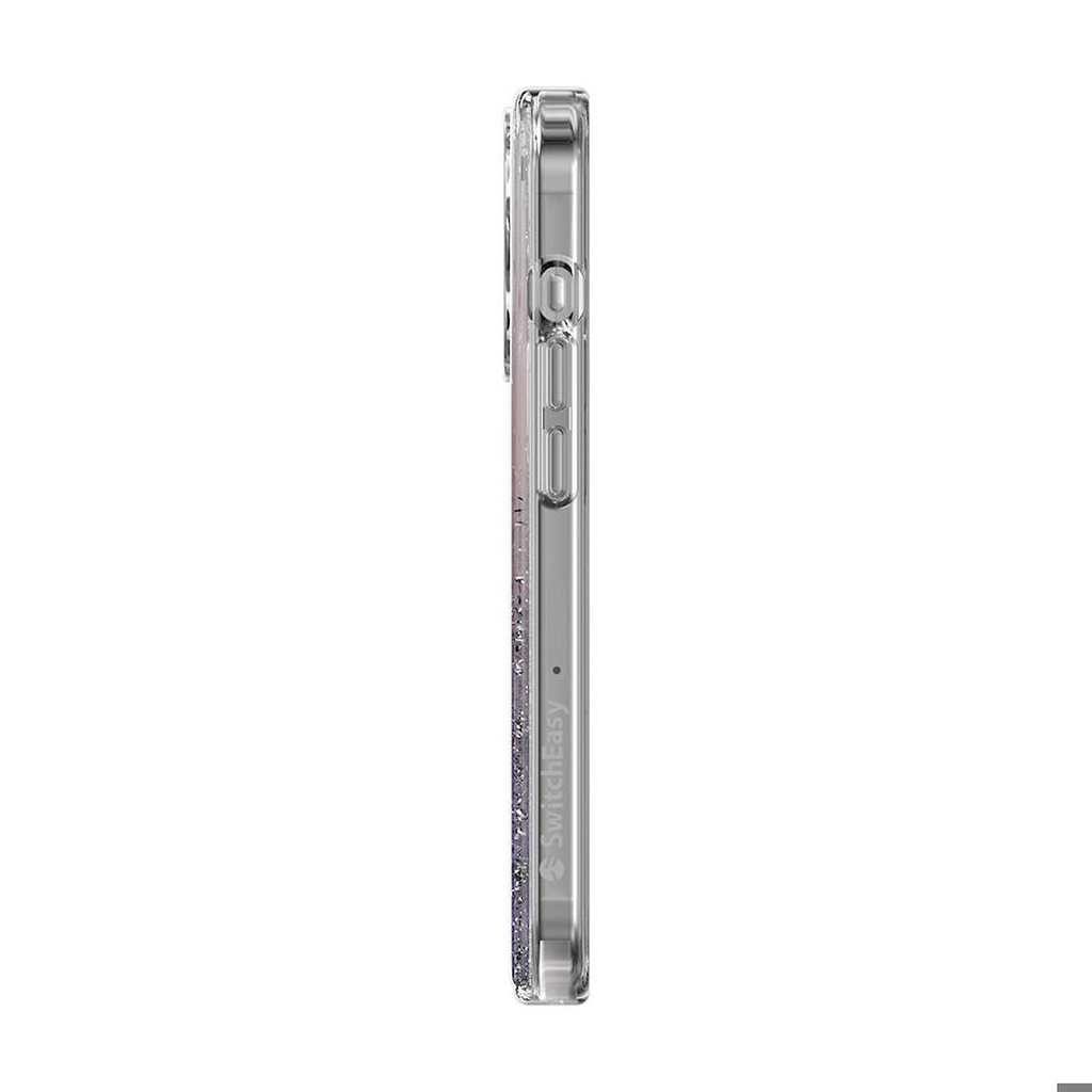 Apple iPhone 15 Pro Uyumlu Kılıf Magsafe Şarj Özellikli Parlayan Simli Şeffaf Lisanslı Switcheasy Starfield-M Kapak