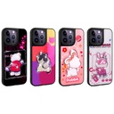 Apple iPhone 14 Pro Uyumlu Kılıf Parlayan Kabartmalı İkonik Figürlü Zore Amas Silikon Kapak - 1