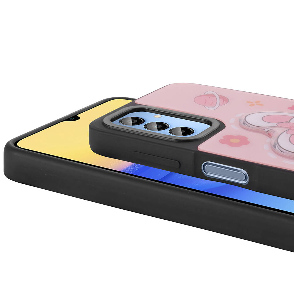 Samsung Galaxy A15 Uyumlu Kılıf Parlayan Kabartmalı İkonik Figürlü Zore Amas Silikon Kapak - 2