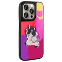 Apple iPhone 15 Pro Uyumlu Kılıf Parlayan Kabartmalı İkonik Figürlü Zore Amas Silikon Kapak - 5