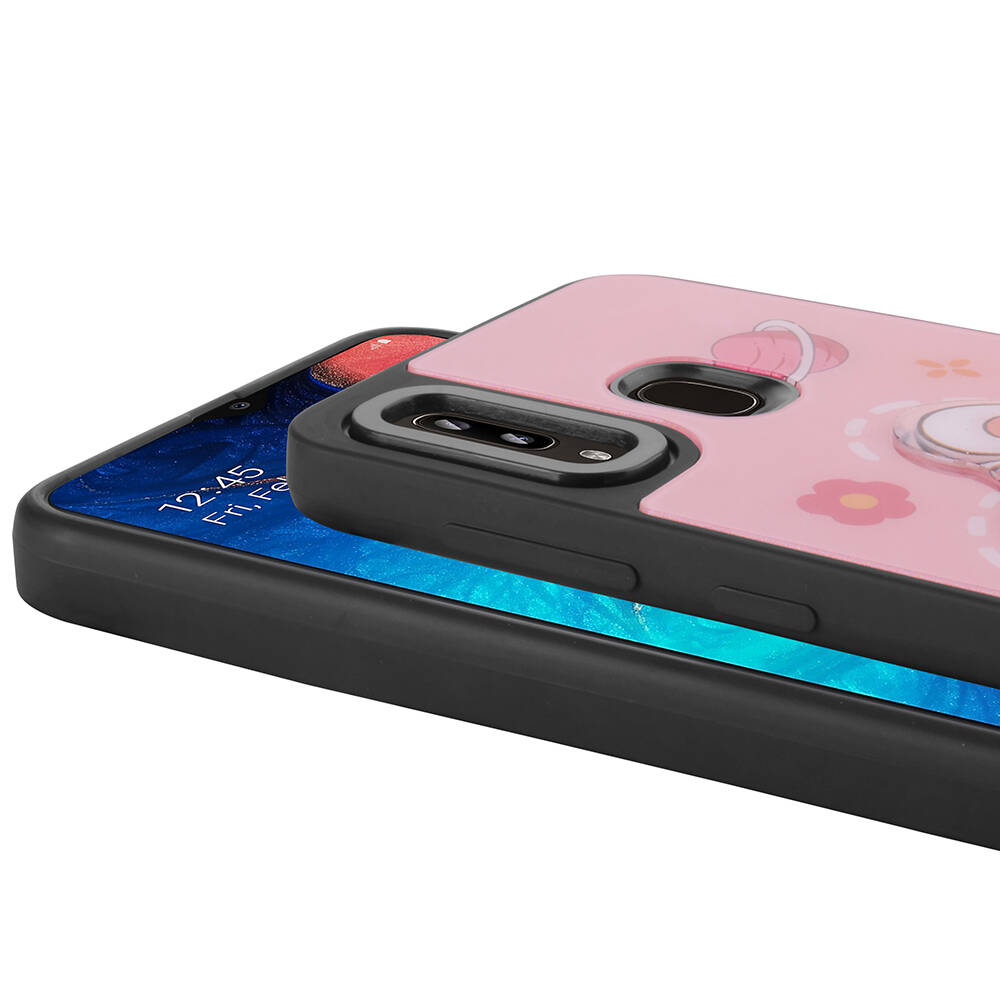 Samsung Galaxy A30 Uyumlu Kılıf Parlayan Kabartmalı İkonik Figürlü Zore Amas Silikon Kapak - 1