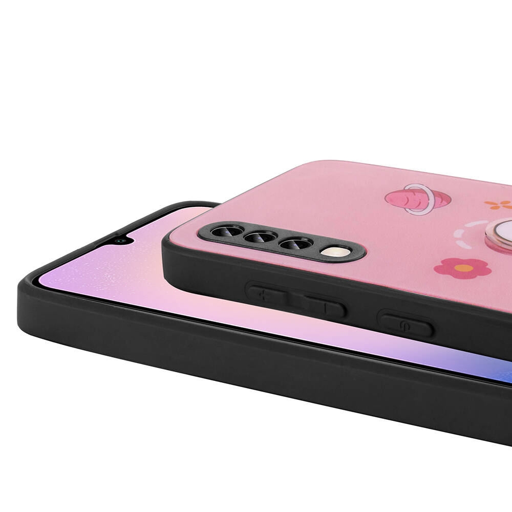 Samsung Galaxy A70 Uyumlu Kılıf Parlayan Kabartmalı İkonik Figürlü Zore Amas Silikon Kapak - 2