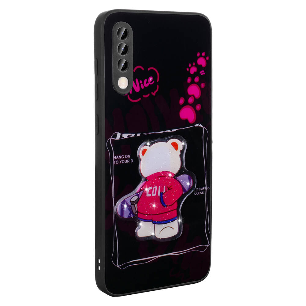 Samsung Galaxy A70 Uyumlu Kılıf Parlayan Kabartmalı İkonik Figürlü Zore Amas Silikon Kapak - 3