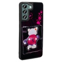 Samsung Galaxy S21 FE Uyumlu Kılıf Parlayan Kabartmalı İkonik Figürlü Zore Amas Silikon Kapak - 3