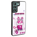 Samsung Galaxy S21 FE Uyumlu Kılıf Parlayan Kabartmalı İkonik Figürlü Zore Amas Silikon Kapak - 5