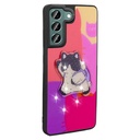 Samsung Galaxy S21 FE Uyumlu Kılıf Parlayan Kabartmalı İkonik Figürlü Zore Amas Silikon Kapak - 6