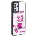 Samsung Galaxy A32 4G Uyumlu Kılıf Parlayan Kabartmalı İkonik Figürlü Zore Amas Silikon Kapak - 3