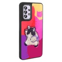 Samsung Galaxy A32 4G Uyumlu Kılıf Parlayan Kabartmalı İkonik Figürlü Zore Amas Silikon Kapak - 6