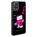 Samsung Galaxy A51 Uyumlu Kılıf Parlayan Kabartmalı İkonik Figürlü Zore Amas Silikon Kapak - 3