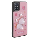 Samsung Galaxy A51 Uyumlu Kılıf Parlayan Kabartmalı İkonik Figürlü Zore Amas Silikon Kapak - 6