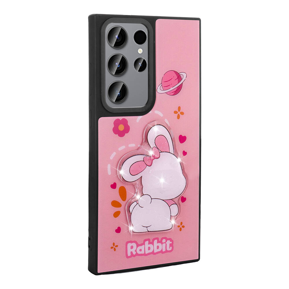 Samsung Galaxy S23 Ultra Uyumlu Kılıf Parlayan Kabartmalı İkonik Figürlü Zore Amas Silikon Kapak - 3