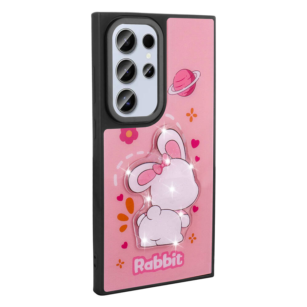 Samsung Galaxy S24 Ultra Uyumlu Kılıf Parlayan Kabartmalı İkonik Figürlü Zore Amas Silikon Kapak - 2