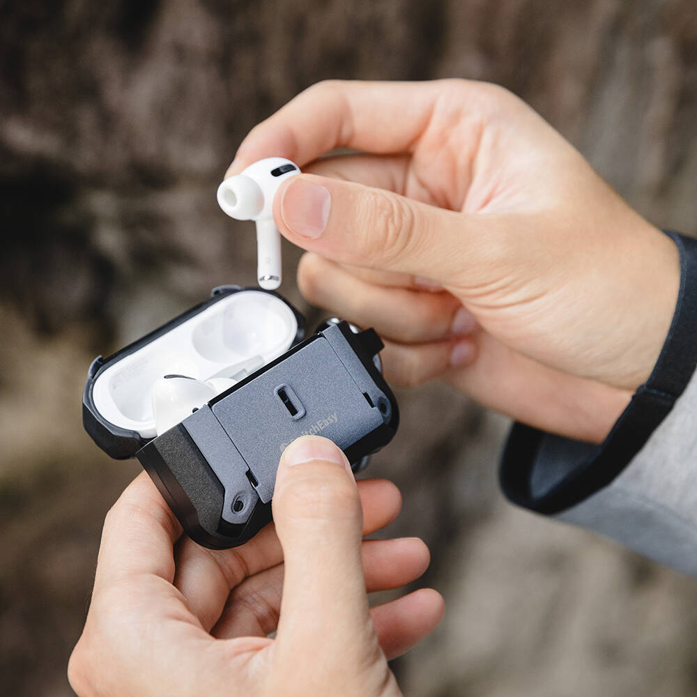 Apple Airpods Pro 2 Uyumlu Kılıf Askılı Sağlam Tasarımlı Lisanslı Switcheasy Guardian Kapak - 15