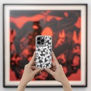 Apple iPhone 15 Pro Max Uyumlu Kılıf Magsafe Şarj Özellikli Çift IMD Baskılı Lisanslı Switcheasy Artist-M Fleur Kapak