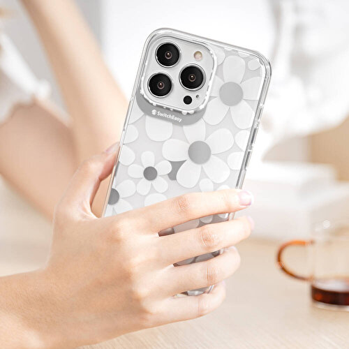 Apple iPhone 13 Pro Uyumlu Kılıf Çift IMD Baskılı Lisanslı Switcheasy Artist Fleur Kapak