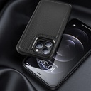 Apple iPhone 13 Pro Max Uyumlu Kılıf Wiwu Genuine Leather Plastic Calfskin Orjinal Deri Kapak - 4