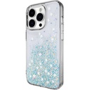 Apple iPhone 14 Pro Uyumlu Kılıf Parlayan Simli Şeffaf Lisanslı Switcheasy Starfield Kapak
