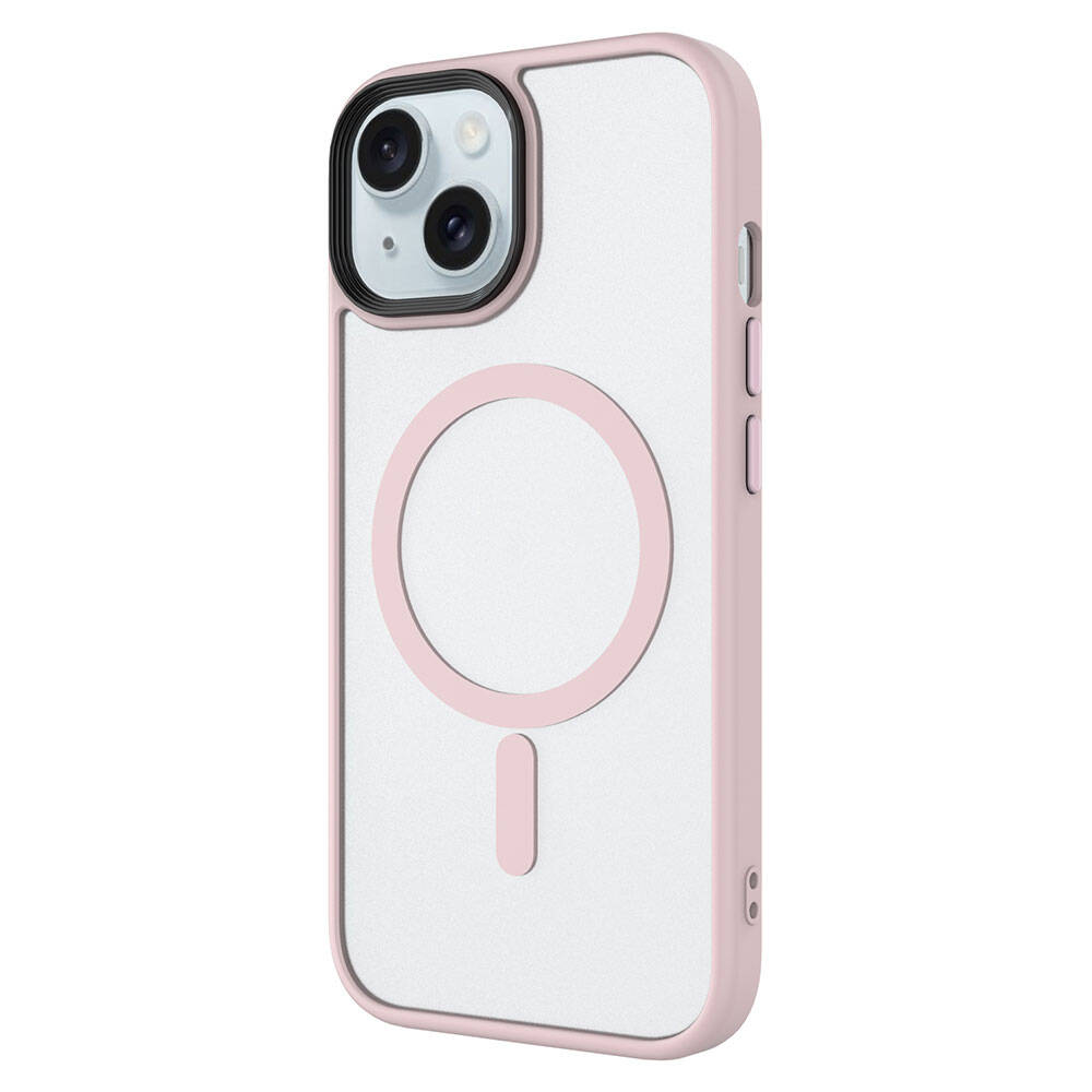 Apple iPhone 15 Pro Uyumlu Kılıf Mat Arka Yüzey Wireless Şarj Özellikli Zore Flet Magsafe Kapak - 2