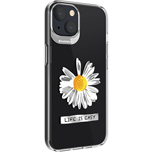 Apple iPhone 13 Uyumlu Kılıf Çift IMD Baskılı Lisanslı Switcheasy Artist Daisy Kapak