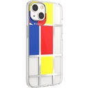 Apple iPhone 13 Uyumlu Kılıf Çift IMD Baskılı Lisanslı Switcheasy Artist Mondrian Kapak