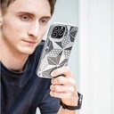 Apple iPhone 13 Pro Uyumlu Kılıf Çift IMD Baskılı Lisanslı Switcheasy Artist Asanoha Kapak