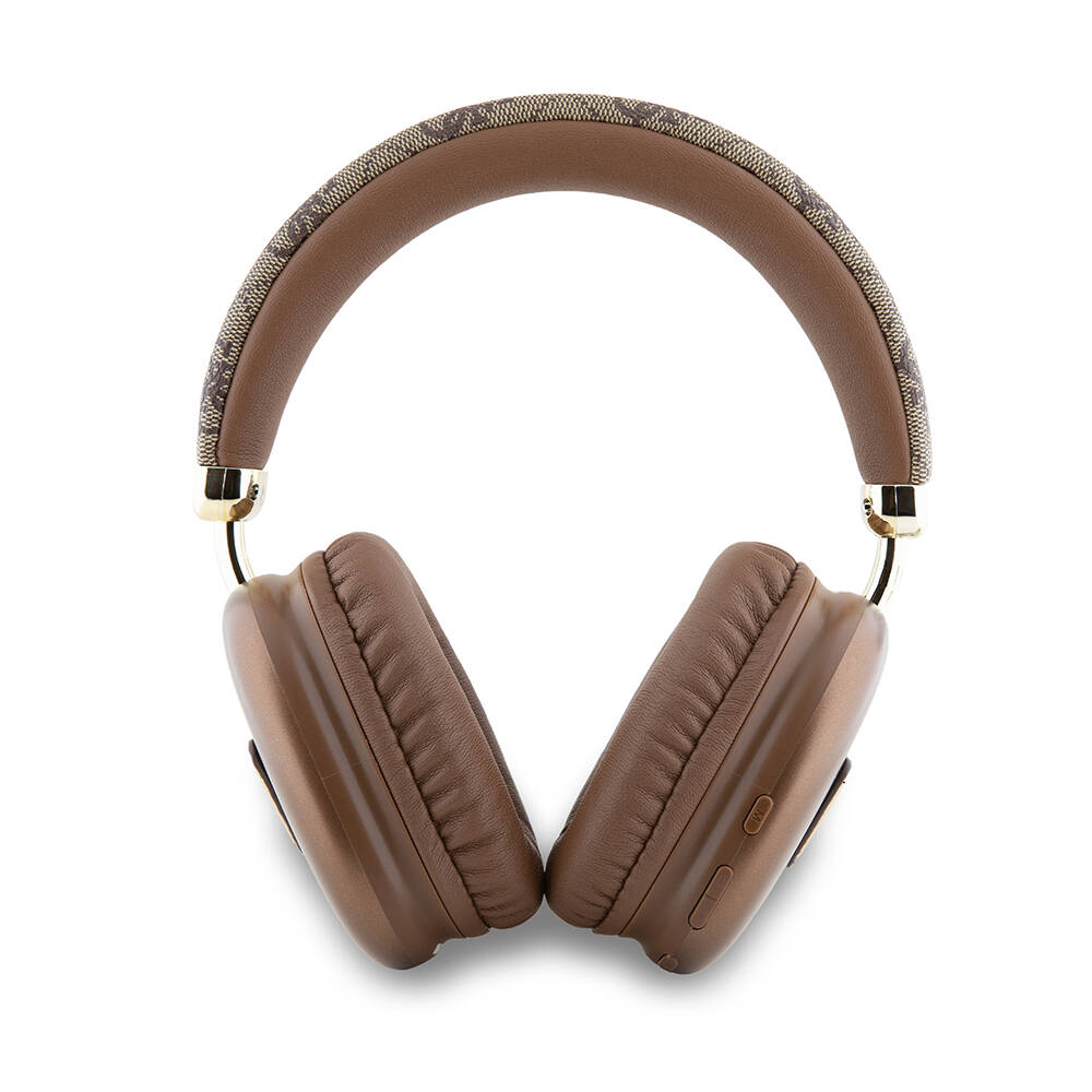 Guess Orjinal Lisanslı PU 4G Desenli Üçgen Logolu Kulak Üstü Bluetooth Kulaklık - 5