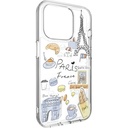 Apple iPhone 15 Pro Uyumlu Kılıf Magsafe Şarj Özellikli Çizim Desenli Şok Önleyicili Şeffaf Lisanslı Switcheasy City-M Paris Kapak