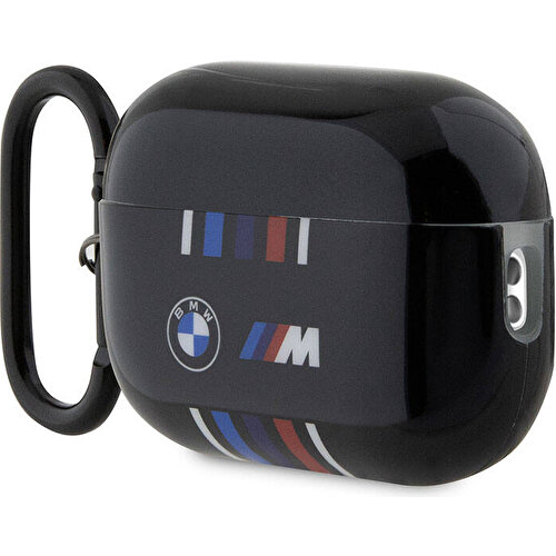 Apple Airpods Pro 2 Uyumlu Kılıf BMW Orjinal Lisanslı Çoklu Renkli Çizgili Çift IMD Baskı Logolu Kapak