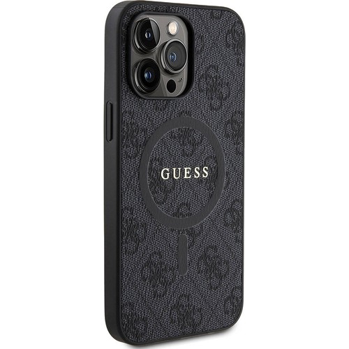 Apple iPhone 14 Pro Max Uyumlu Kılıf Guess Orjinal Lisanslı Magsafe Şarj Özellikli 4G Desenli Yazı Logolu Kapak
